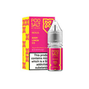10mg Pod Salt Nexus 10ml Nic Salt (50VG/50PG) - Flavour: Pear Apple Raspberry