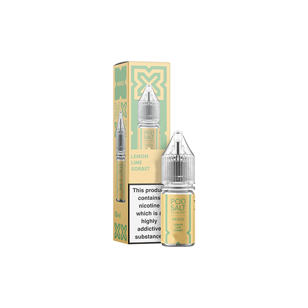 20mg Pod Salt Nexus 10ml Nic Salt (50VG/50PG) - Flavour: Pink Purple Lemonade