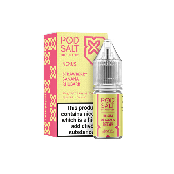 20mg Pod Salt Nexus 10ml Nic Salt (50VG/50PG) - Flavour: Lemon Lime Sorbet