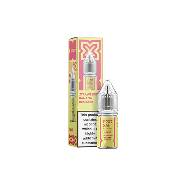 10mg Pod Salt Nexus 10ml Nic Salt (50VG/50PG) - Flavour: Pink Purple Lemonade