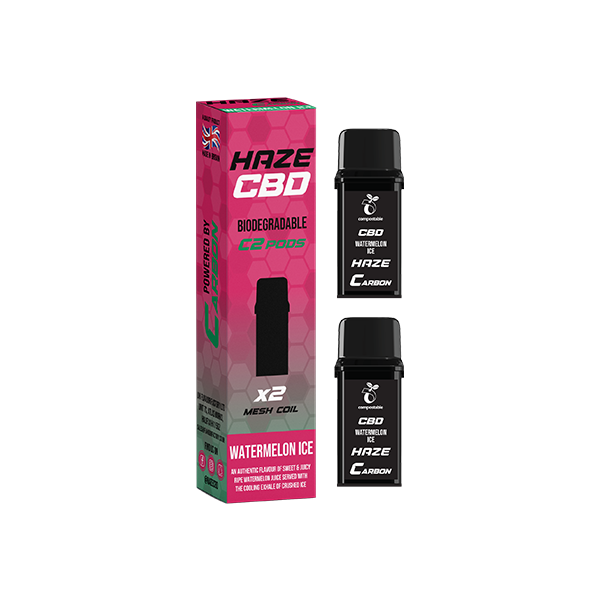 500mg Haze CBD C2 Pods - 800 puffs - Flavour: Pink Lemonade