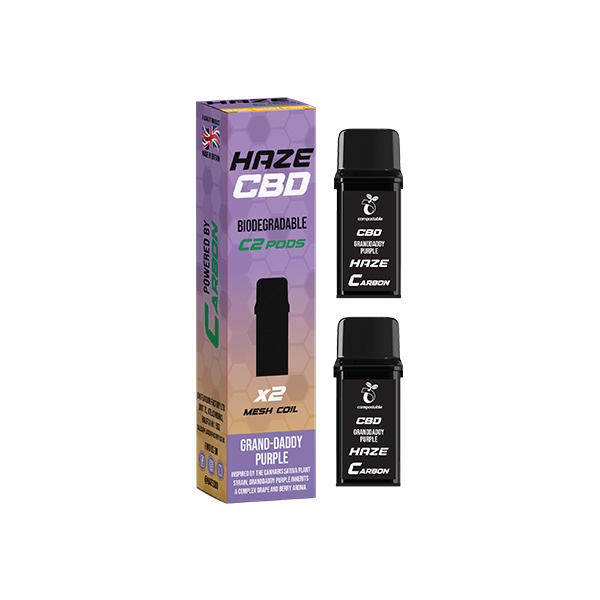 500mg Haze CBD C2 Pods - 800 puffs - Flavour: Apple Shisha