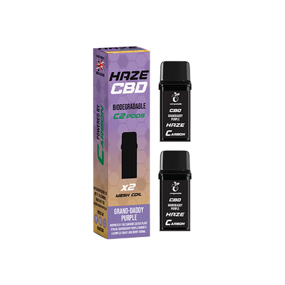 500mg Haze CBD C2 Pods - 800 puffs - Flavour: Blue Dreams