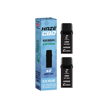 500mg Haze CBD C2 Pods - 800 puffs - Flavour: Pink Lemonade