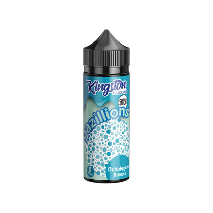 Kingston Gazillions 120ml Shortfill 0mg (50VG/50PG) - Flavour: Blue Raspberry