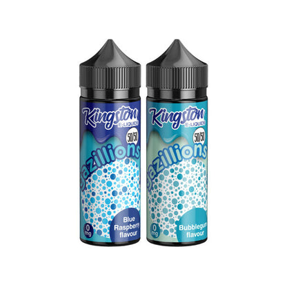 Kingston Gazillions 120ml Shortfill 0mg (50VG/50PG) - Flavour: Blue Raspberry