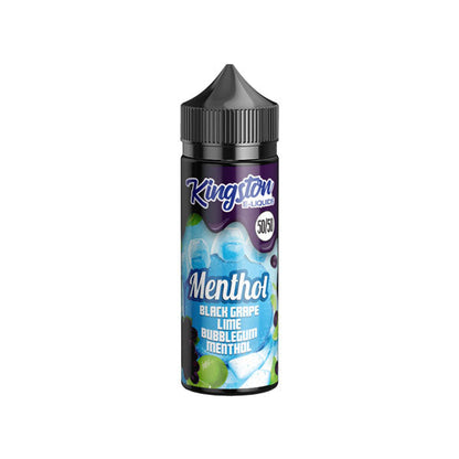 Kingston Menthol 120ml Shortfill 0mg (50VG/50PG) - Flavour: Blackcurrant Blue Raspberry Menthol