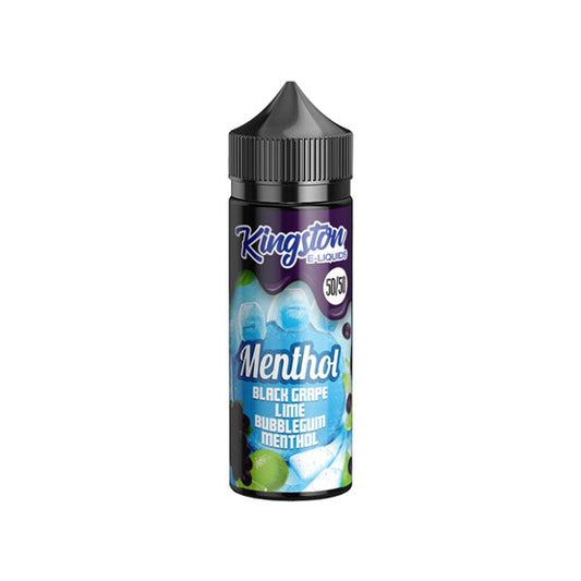 Kingston Menthol 120ml Shortfill 0mg (50VG/50PG) - Flavour: Blueberry Raspberry Menthol