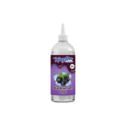 Kingston 500ml Shortfill 0mg (70VG/30PG) - Flavour: Black Grape Lime & Bubblegum Menthol