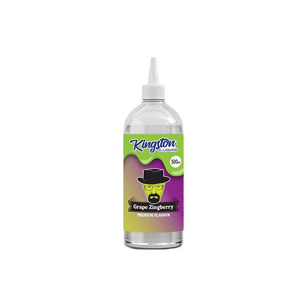 Kingston 500ml Shortfill 0mg (70VG/30PG) - Flavour: Strawberry Kiwi Zingberry