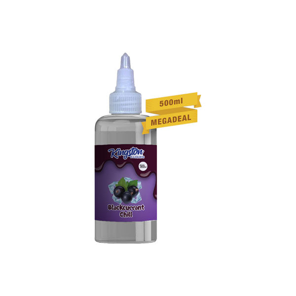 Kingston 500ml Shortfill 0mg (70VG/30PG) - Flavour: Blue Raspberry Slush