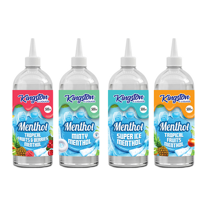 Kingston 500ml Shortfill 0mg (70VG/30PG) - Flavour: Blueberry Raspberry Menthol