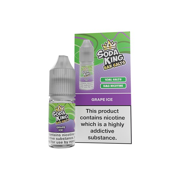 5mg Soda King Bar SALTS Nic Salts 10ml - (50VG/50PG) - Flavour: Gummy Bear