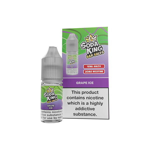 20mg Soda King Bar SALTS Nic Salts 10ml - (50VG/50PG) - Flavour: Gummy Bear