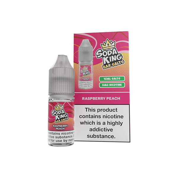 5mg Soda King Bar SALTS Nic Salts 10ml - (50VG/50PG) - Flavour: Gummy Bear