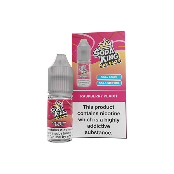 10mg Soda King Bar SALTS Nic Salts 10ml - (50VG/50PG) - Flavour: Gummy Bear