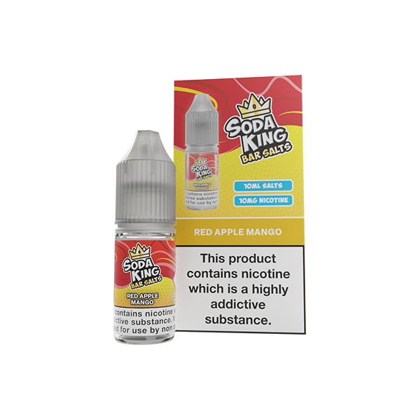 10mg Soda King Bar SALTS Nic Salts 10ml - (50VG/50PG) - Flavour: Gummy Bear