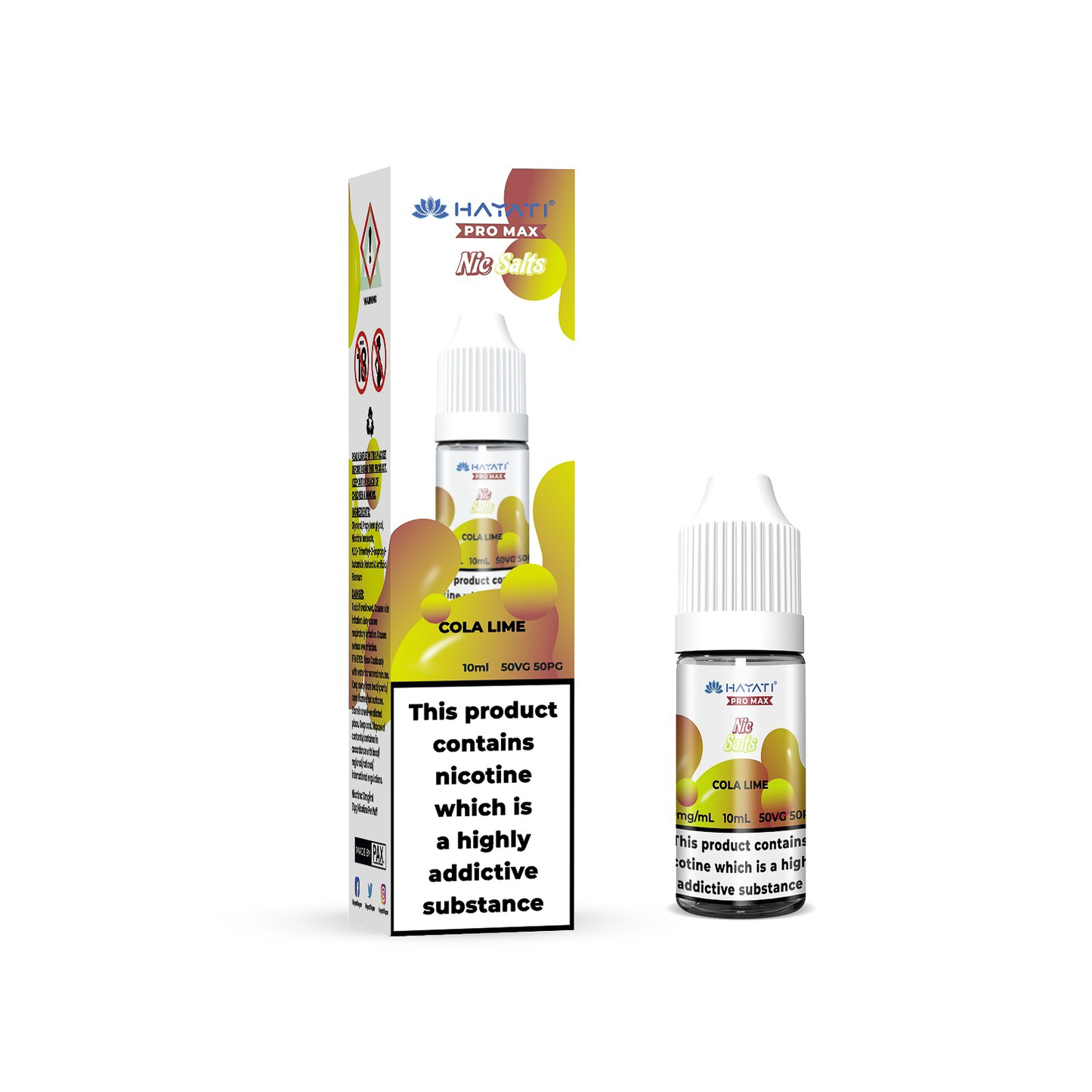 20mg Hayati Pro Max Nic Salts 10ml - Flavour: Cola Ice