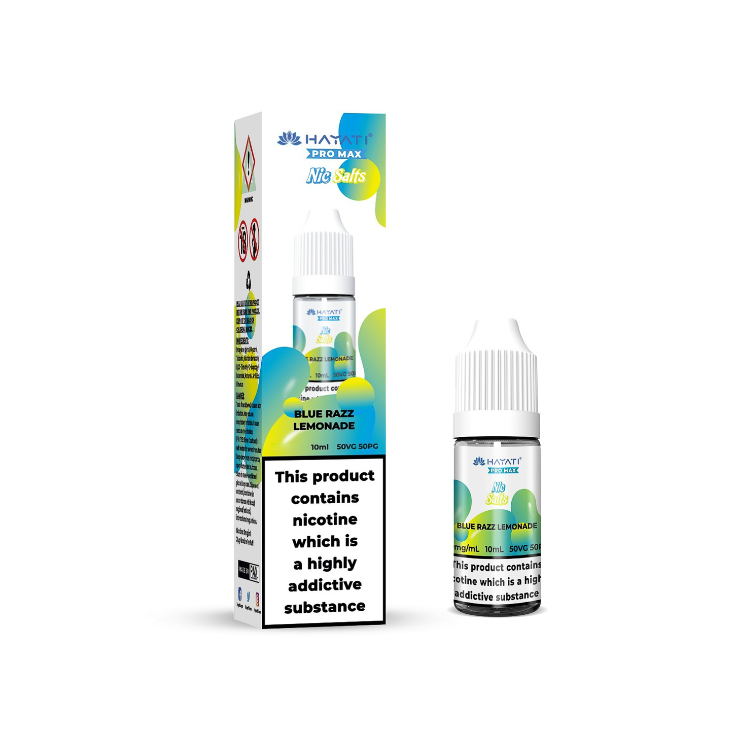 20mg Hayati Pro Max Nic Salts 10ml - Flavour: Rainbow