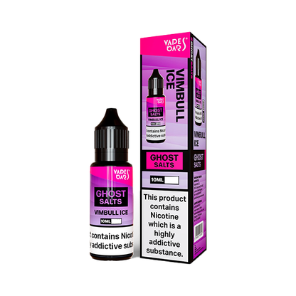 10mg Ghost Salts By Vapes Bars Nic Salts 10ml (50VG/50PG) - Flavour: Blueberry Raspberry Cherry