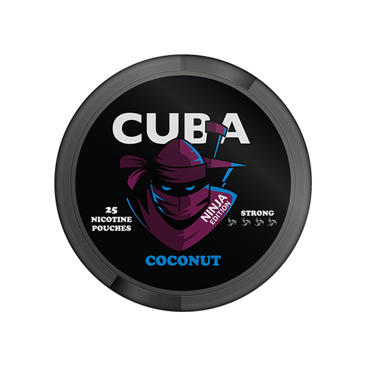 30mg CUBA Ninja Nicotine Pouches - 25 Pouches - Flavour: Ice Cool