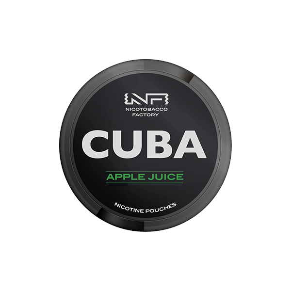 43mg CUBA Black Nicotine Pouches - 25 Pouches - Flavour: Apple Juice