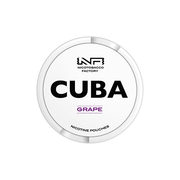 16mg CUBA White Nicotine Pouches - 25 Pouches - Flavour: Grape