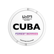 16mg CUBA White Nicotine Pouches - 25 Pouches - Flavour: Blueberry