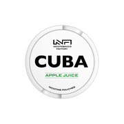 16mg CUBA White Nicotine Pouches - 25 Pouches - Flavour: Apple Juice