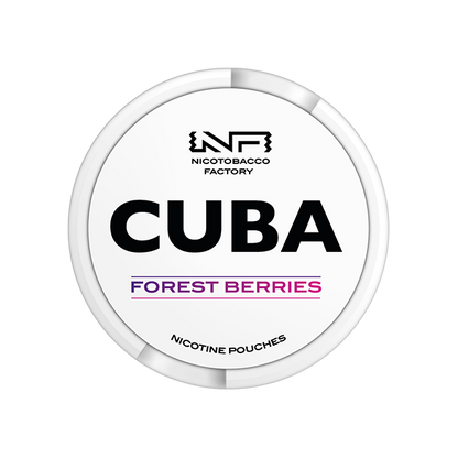 16mg CUBA White Nicotine Pouches - 25 Pouches - Flavour: Grape