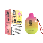 0mg Aroma King Jewel Mini Disposable Vape Device 600 Puffs - Flavour: Apple Peach Lyche