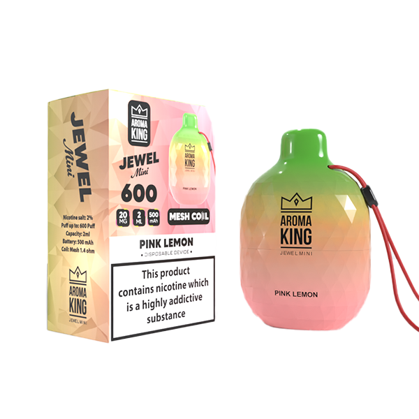 0mg Aroma King Jewel Mini Disposable Vape Device 600 Puffs - Flavour: Cherries Coke