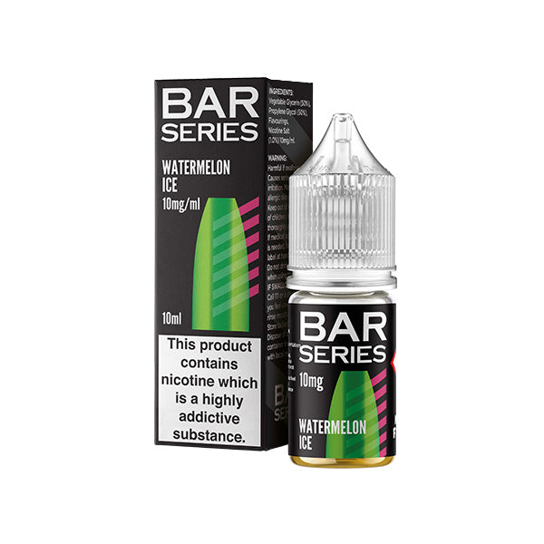 10mg Bar Series 10ml Nic Salts (50VG/50PG) - Flavour: Strawberry Watermelon Bubblegum