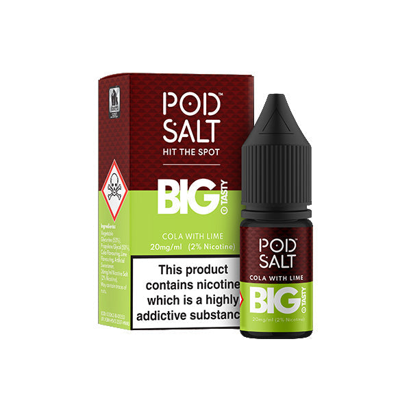 11mg Pod Salt Fusions 10ml Nic Salt (50VG/50PG) - Flavour: Peanut Butter Banana Granola
