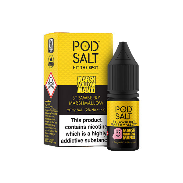11mg Pod Salt Fusions 10ml Nic Salt (50VG/50PG) - Flavour: Blue Razapple Ice