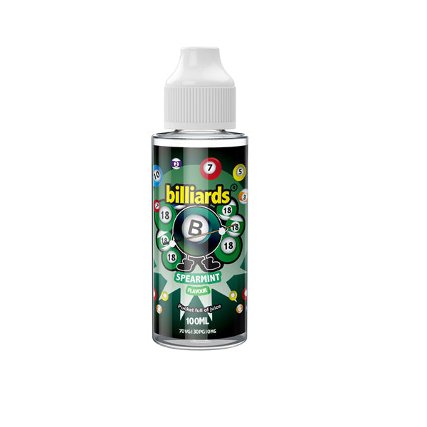 Expired :: Billiards Original 0mg 100ml Shortfill (70VG/30PG) - Amount: x1 & Flavour: Spearmint