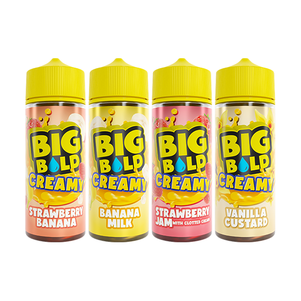 0mg Big Bold Creamy Series 100ml E-liquid (70VG/30PG) - Flavour: Strawberry Jam