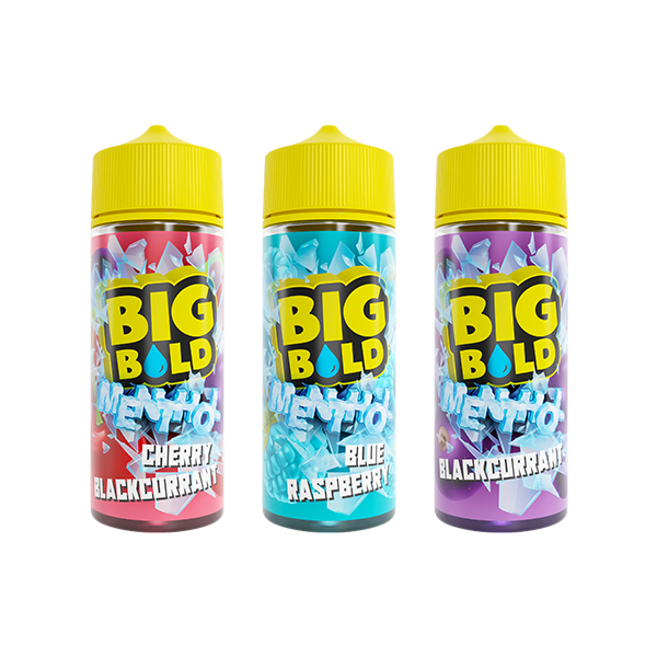 0mg Big Bold Menthol Series 100ml E-liquid (70VG/30PG) - Flavour: Blackcurrant