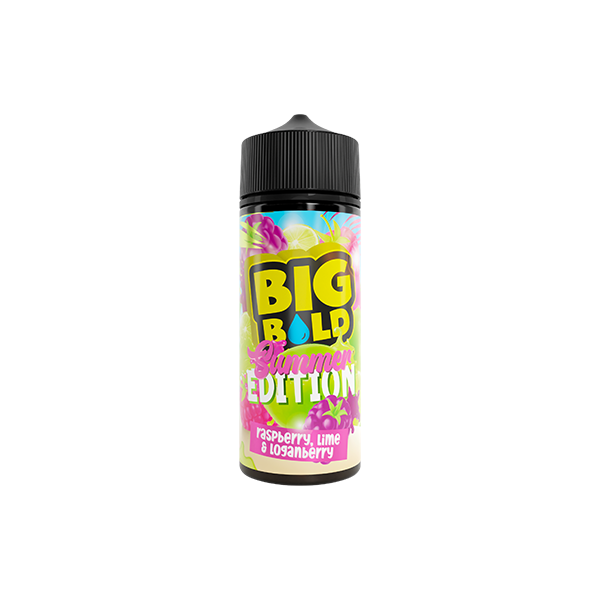 0mg Big Bold Summer Vibes Series 100ml E-liquid (70VG/30PG) - Flavour: Strawberry Raspberry Acai