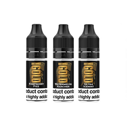 0mg Britannia Gold 10ml E-Liquids (40VG/60PG) - Flavour: Watermelon Rancher