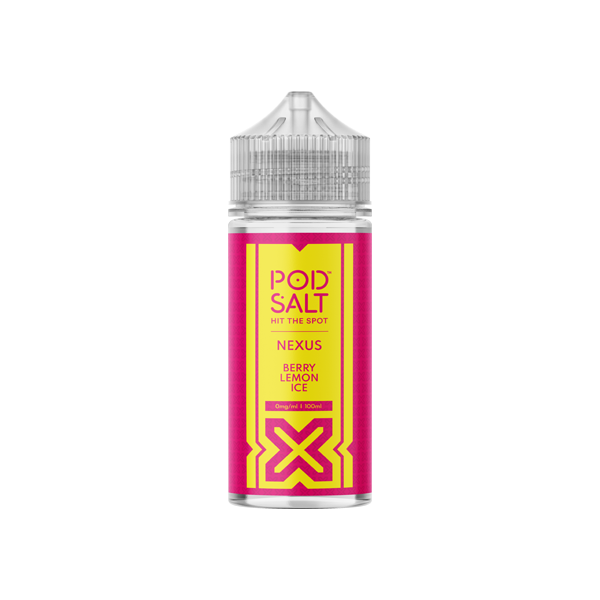 Pod Salt Nexus 100ml Shortfill 0mg (70VG/30PG) - Flavour: Sweet Strawberry Lemonade