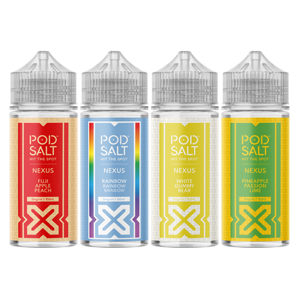 Pod Salt Nexus 100ml Shortfill 0mg (70VG/30PG) - Flavour: Strawberry Banana Rhubarb