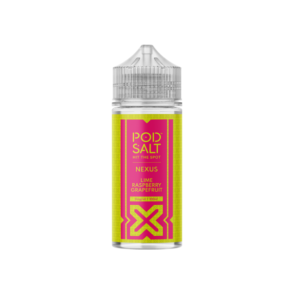 Pod Salt Nexus 100ml Shortfill 0mg (70VG/30PG) - Flavour: Strawberry Banana Rhubarb