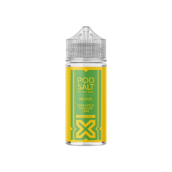 Pod Salt Nexus 100ml Shortfill 0mg (70VG/30PG) - Flavour: Strawberry Banana Rhubarb