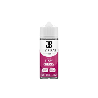 Juice Bar 100ml Shortfill 0mg (50VG/50PG) - Flavour: Cherry Ice