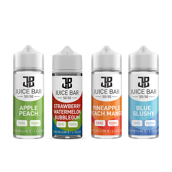 Juice Bar 100ml Shortfill 0mg (50VG/50PG) - Flavour: Strawberry Watermelon Kiwi