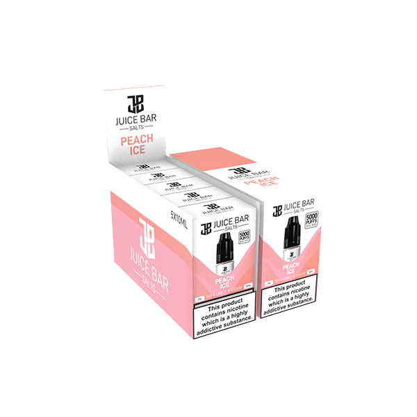 10mg Juice Bar Salts 10ml Nic Salts - Pack Of 5 (50VG/50PG) - Flavour: Strawberry Ice Cream