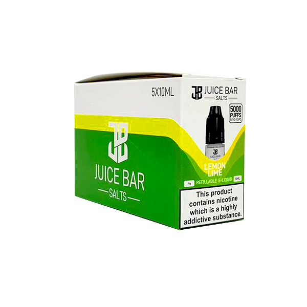 10mg Juice Bar Salts 10ml Nic Salts - Pack Of 5 (50VG/50PG) - Flavour: Creamy Tobacco