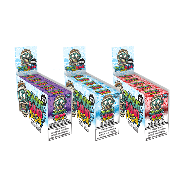 10mg Zombie Blood 10ml Nic Salts - Pack Of 5 (50VG/50PG) - Flavour: Mixed Berries