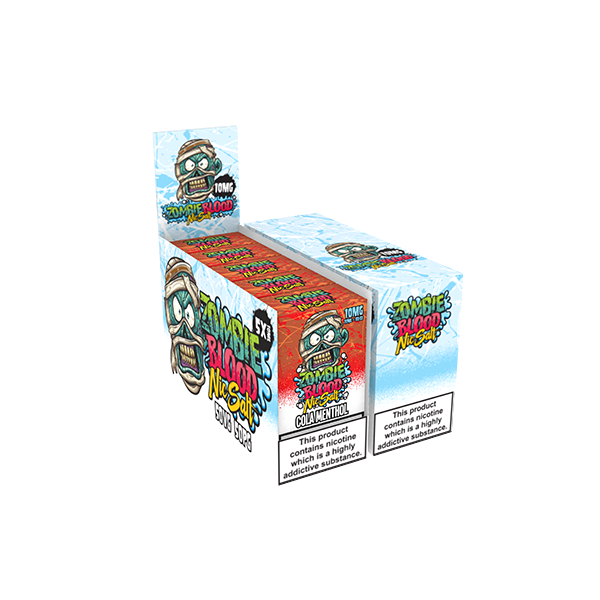 10mg Zombie Blood 10ml Nic Salts - Pack Of 5 (50VG/50PG) - Flavour: Mixed Berries